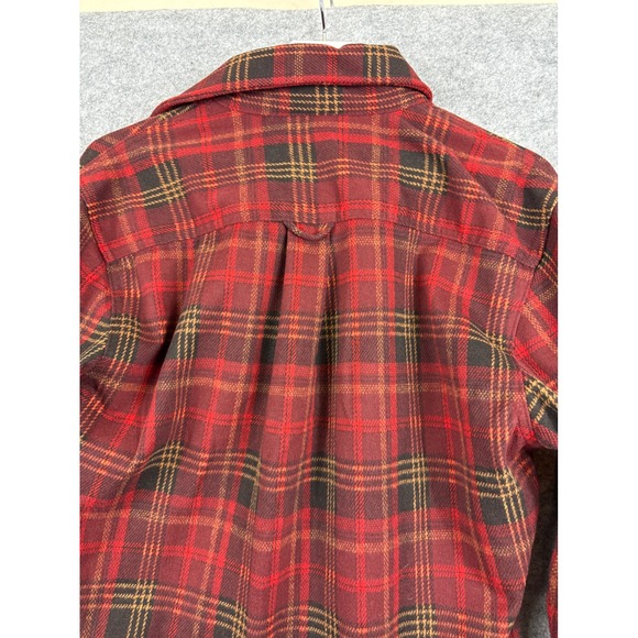 Jachs New York Mens Red Plaid Flannel Shirt Long Sleeve Button Down Small NEW - Picture 9 of 12